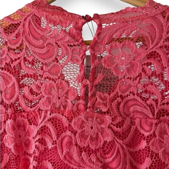 NWT Mama:Lucious Bright‎ Pink Stretch Lace Maternity Formal Dress - Size Medium - Picture 5 of 13